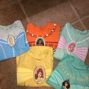 Disney Princess Colorful T-Shirt Collection